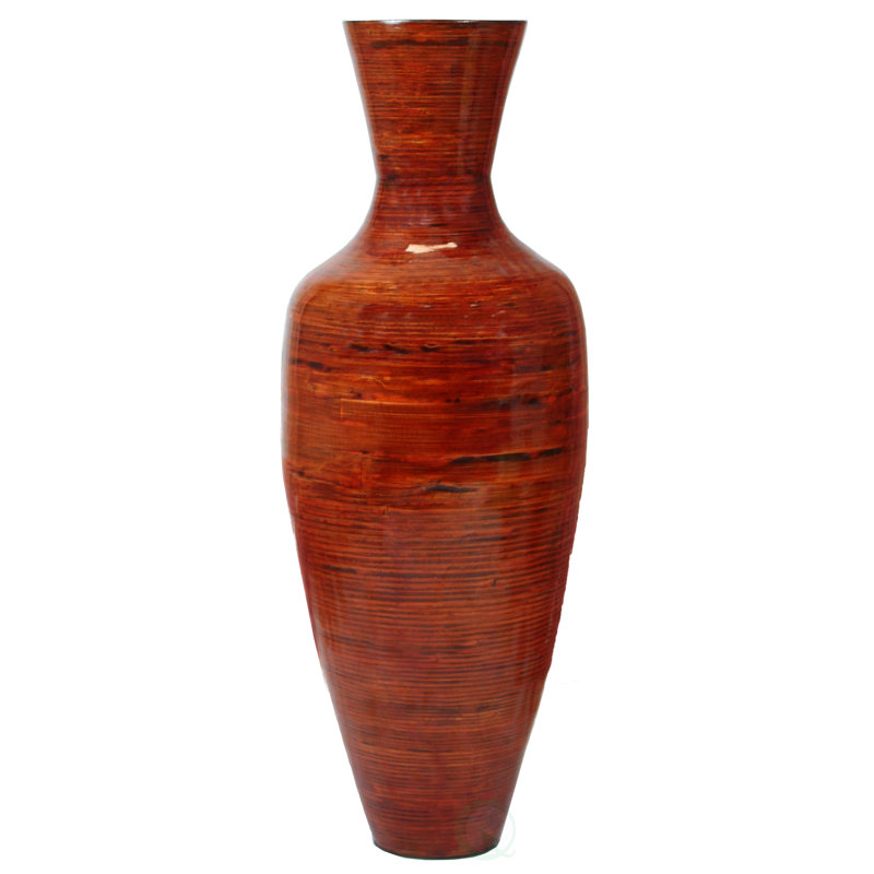 Dakota Fields Claxton Handmade Wood Floor Vase & Reviews Wayfair